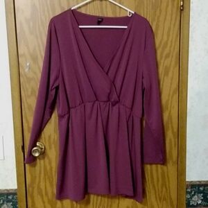 Shein Surplice Tunic Blouse